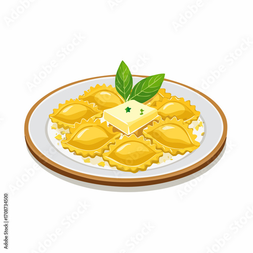 Ravioli mit Salbeibutter