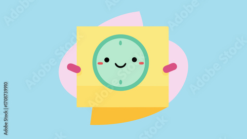 Happy birthday card with a cute cartoon animal illustration, a baby teddy bear with a heart, and a pink Easter egg