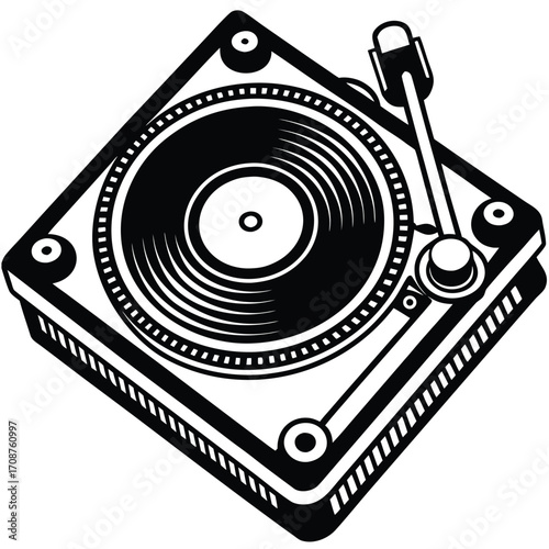 turntable vector icon