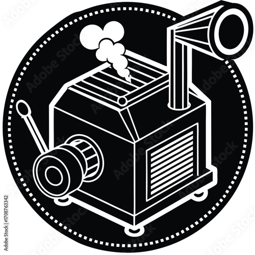 fog machine icon vector icon