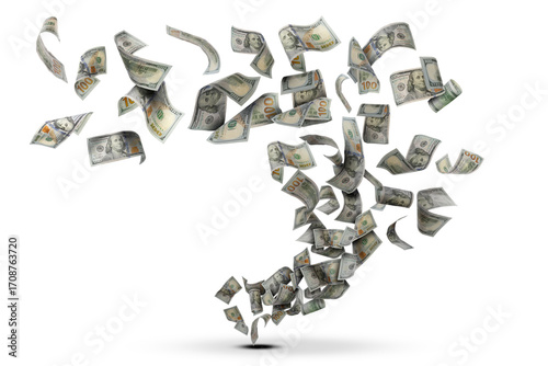 Εκτύπωση καμβά Tornado of money