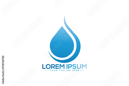 water drop logo vector