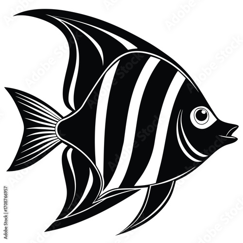 angelfish vector icon