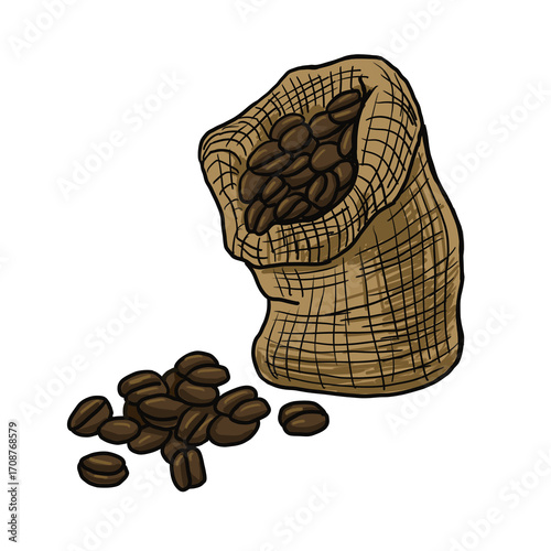 Coffee beans in a bag