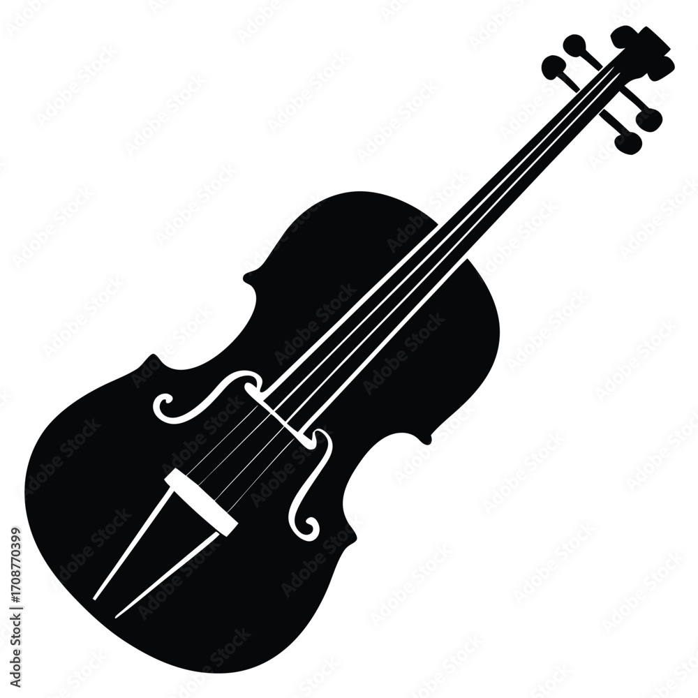 Obraz premium viola vector icon