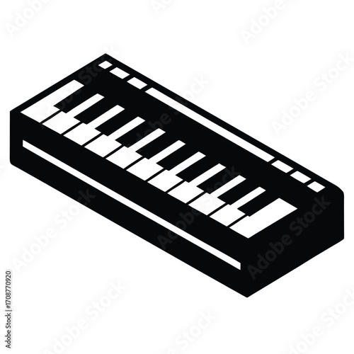 keyboard synthesizer vector icon