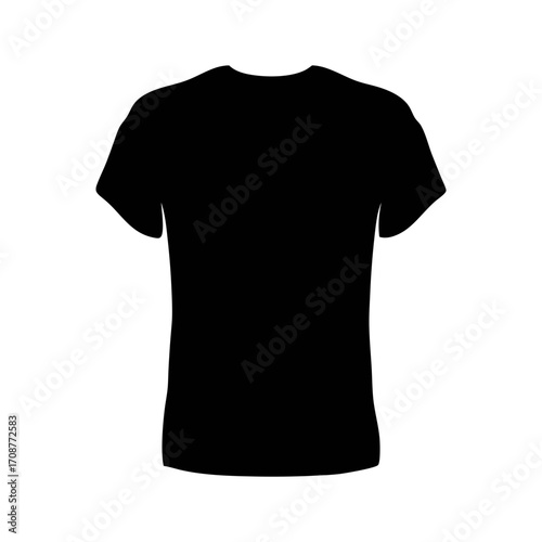 Shop black t shirt apparel clothing fashion garment style wear blank template design casual cotton