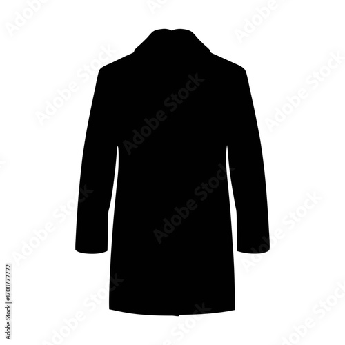 Shop black overcoat men's fashion winter coat wool coat long coat stylish outerwear for men