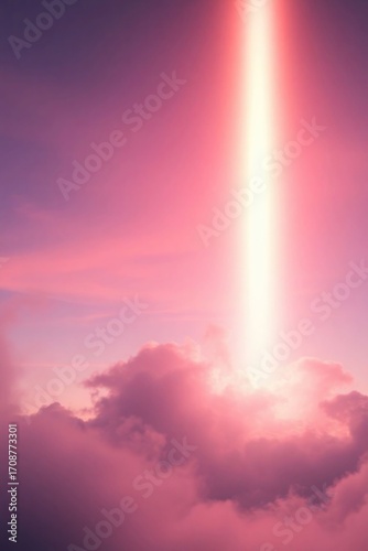 sun rays and clouds