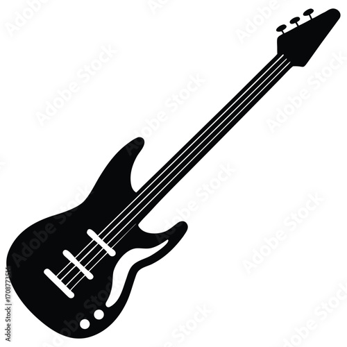 bass guitar vector icon