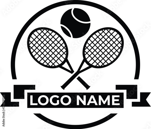 Vector Tennis ball logo