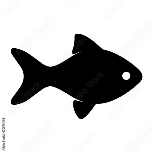 Elegant Silhouette of a Fish Symbolizing Marine Life and Aquatic Ecosystems