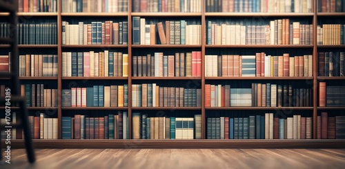 Books Arranged Neatly on Shelves in a Cozy Library Setting During the Daytime