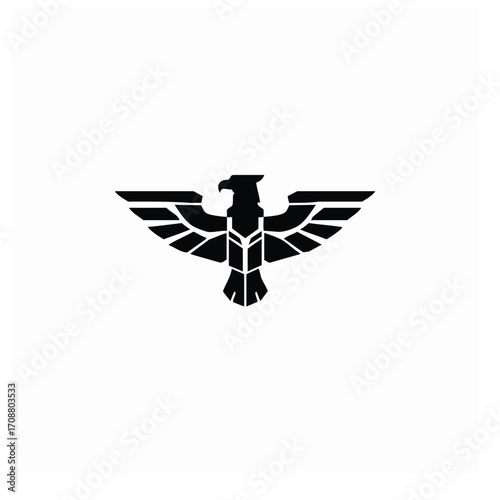 Eagle Vector EPS – Aggressive Bird Silhouette