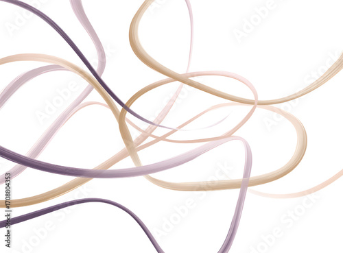 Abstract swirling lines dynamic and flowing various pastel shades artistic design.