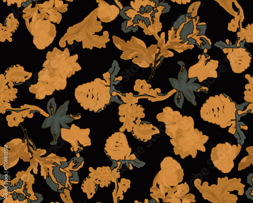 Abstract seamless pattern. abstract floral and geometric print pattern for textile design and fabrics.