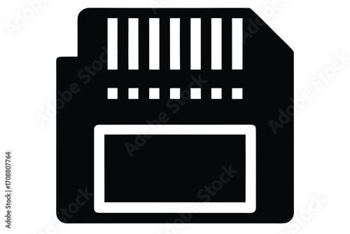 memory card vector icon