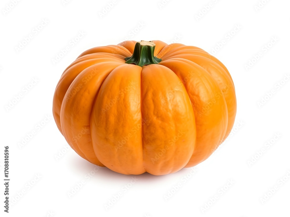 Fototapeta premium Ripe pumpkin isolated on white background