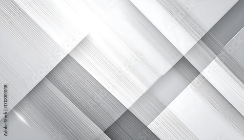 Abstract Grey and White Diagonal Stripes Background