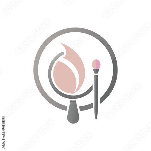 Abstract globe and match icon symbolizing ideas and creation