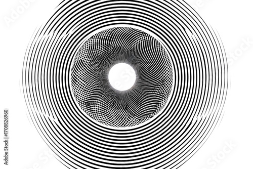 Hypnotic Concentric Circles: A Mesmerizing Optical Illusion.