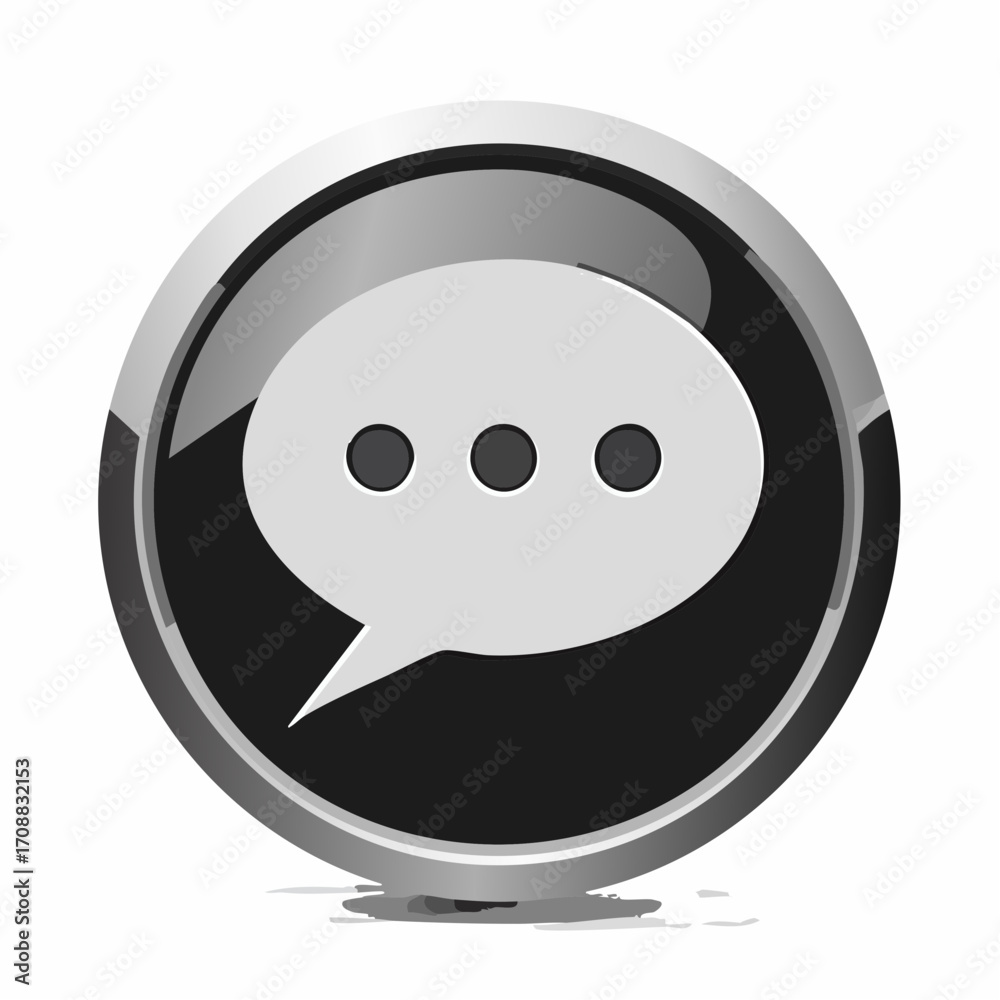 Fototapeta premium Flat Chat Icon