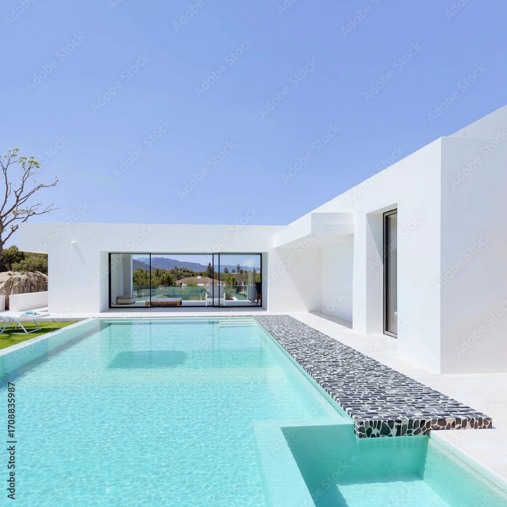 Fototapeta premium swimming pool in hotel