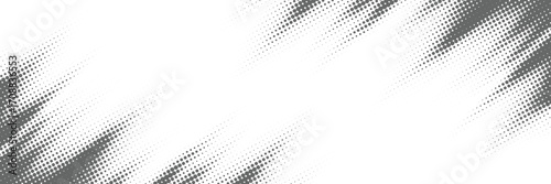 Dynamic halftone gradient abstract background with diagonal black and white dot pattern design for poster banner wallpaper digital artwork and modern graphic use