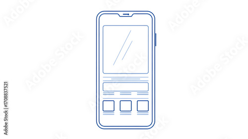 Smartphone App Interface Design Mockup.