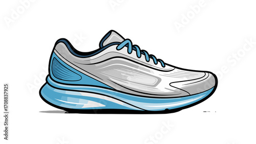 Stylish and comfortable running shoe design.