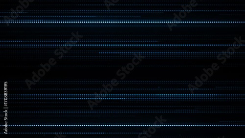 Blue glowing digital strings flickering animation background 4k modern tech backdrop 