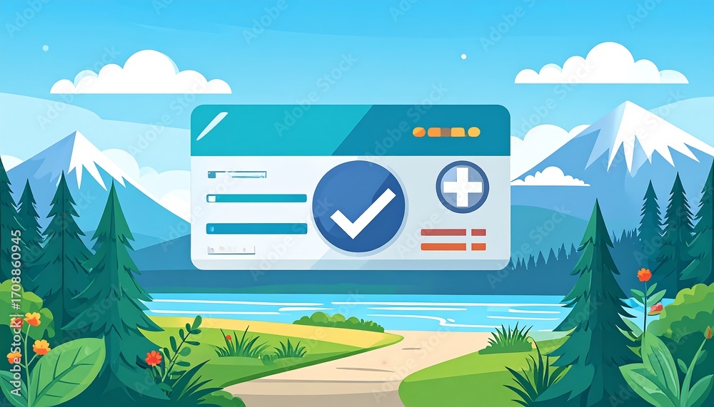 Fototapeta premium Medical Card/Nature Background