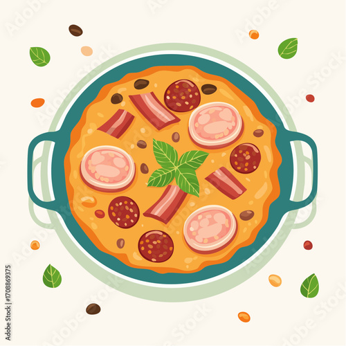 Pasulj (Bohneneintopf mit Fleisch)