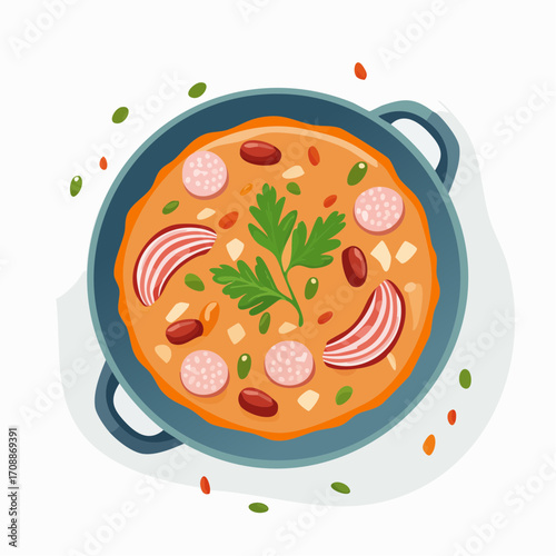 Pasulj (Bohneneintopf mit Fleisch)