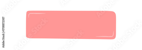 Fluid hand drawn text frame banner shows a soft pink rectangle box. This background functions as a mockup label and banner, modern template for card or cover design with clean minimal style.