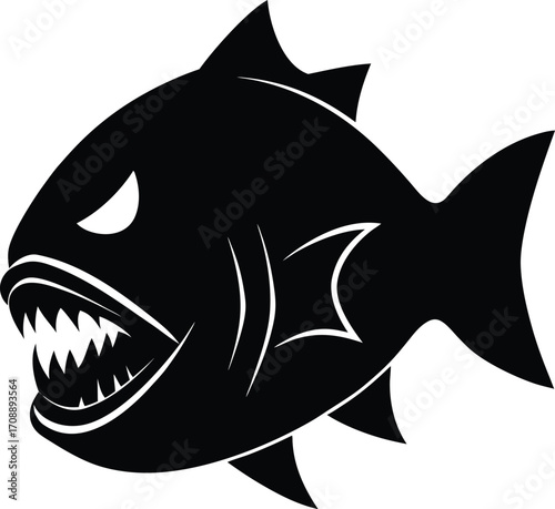 great white shark on transparent background