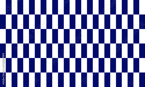 Checkerboard pattern with a navy blue and white checkered design.