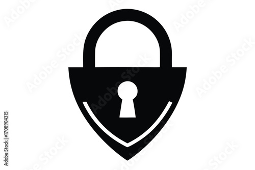 unlock vector icon silhouette