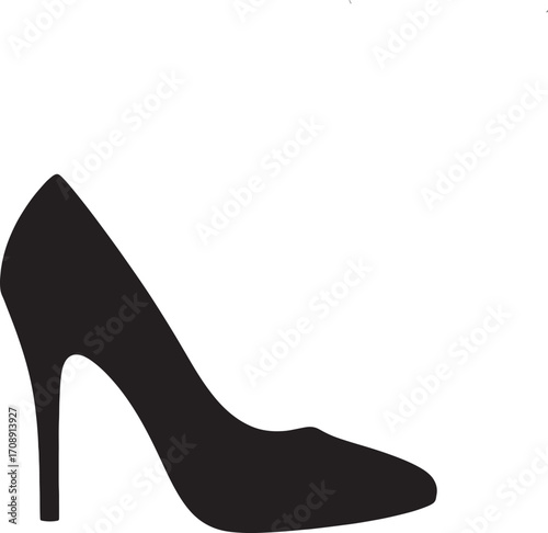 High Heel Shoe Silhouette

