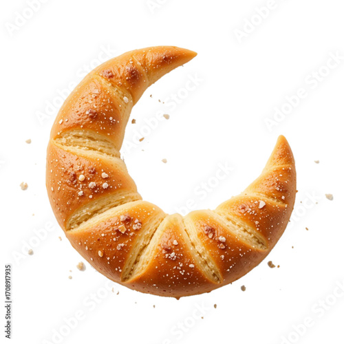 Illustration of fresh baked croissants