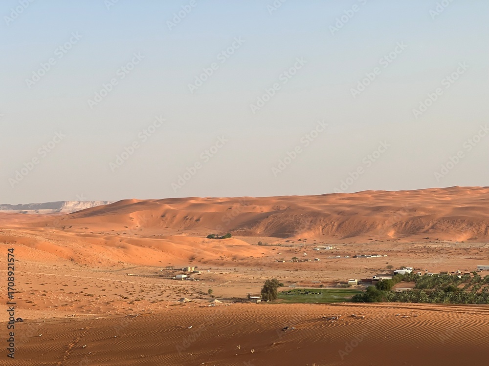 Fototapeta premium Desert natural view in Saudi Arabia,Riyadh,14 September 2025.