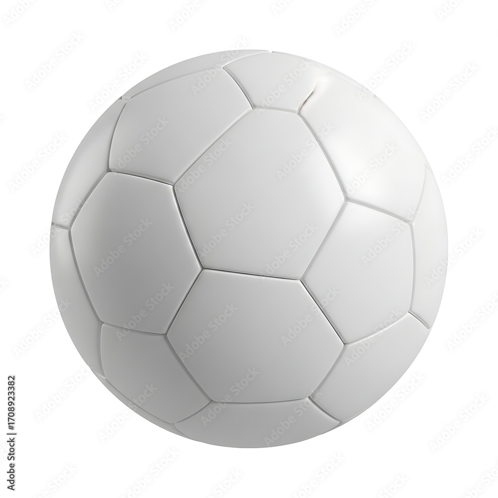 Fototapeta premium Soccer ball isolated on white background, a classic sport equipment