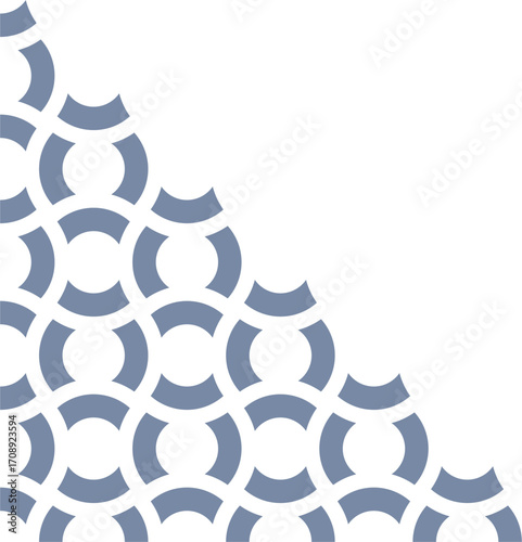 Circular Segment Arrangement for corner decoration