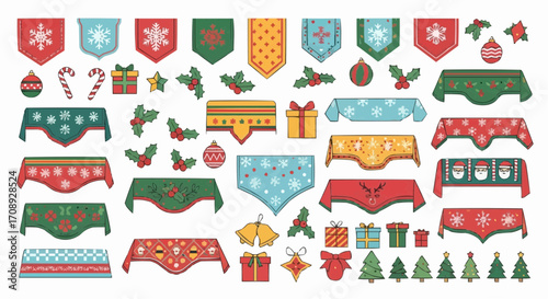 Christmas icon download christmas holiday vector design elements with santa claus and christmas tree decorations for free 100 vector