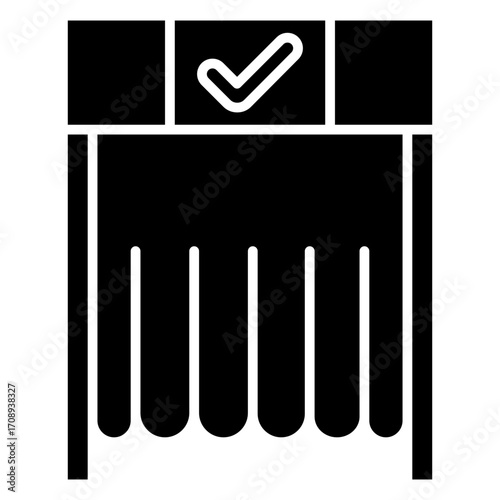 Voting Booth Glyph Icon