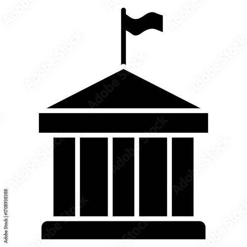 Goverment Glyph Icon