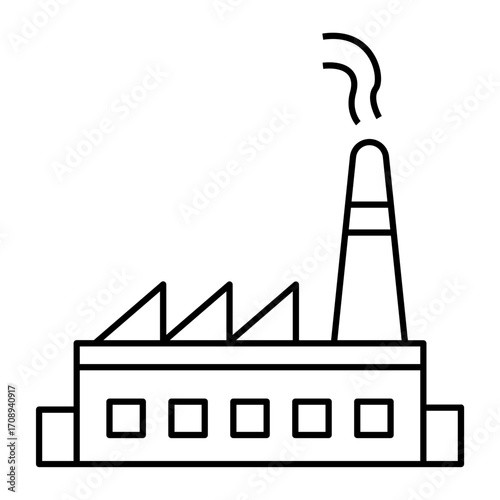 Factory outline icon