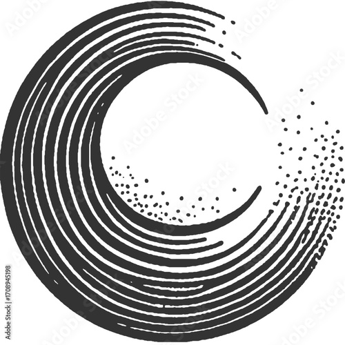 Lines of Futility Vintage Illustration Vector