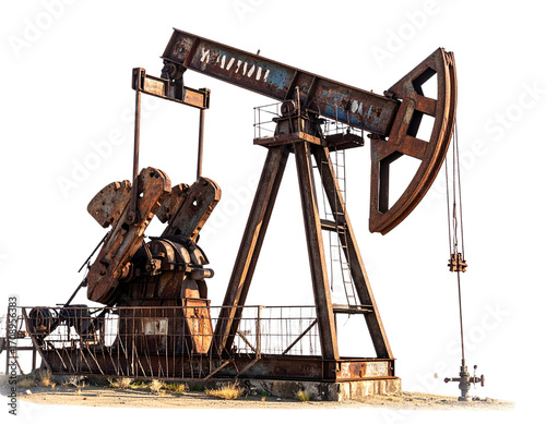 Rustic Oil Pump Jack PNG