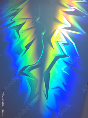 Reflection of light on holographic foils